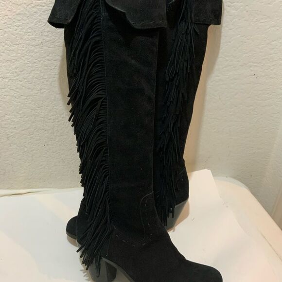 Sam Edelman Louella Over-the-Knee Fringe boots since 8M - Picture 4 of 16